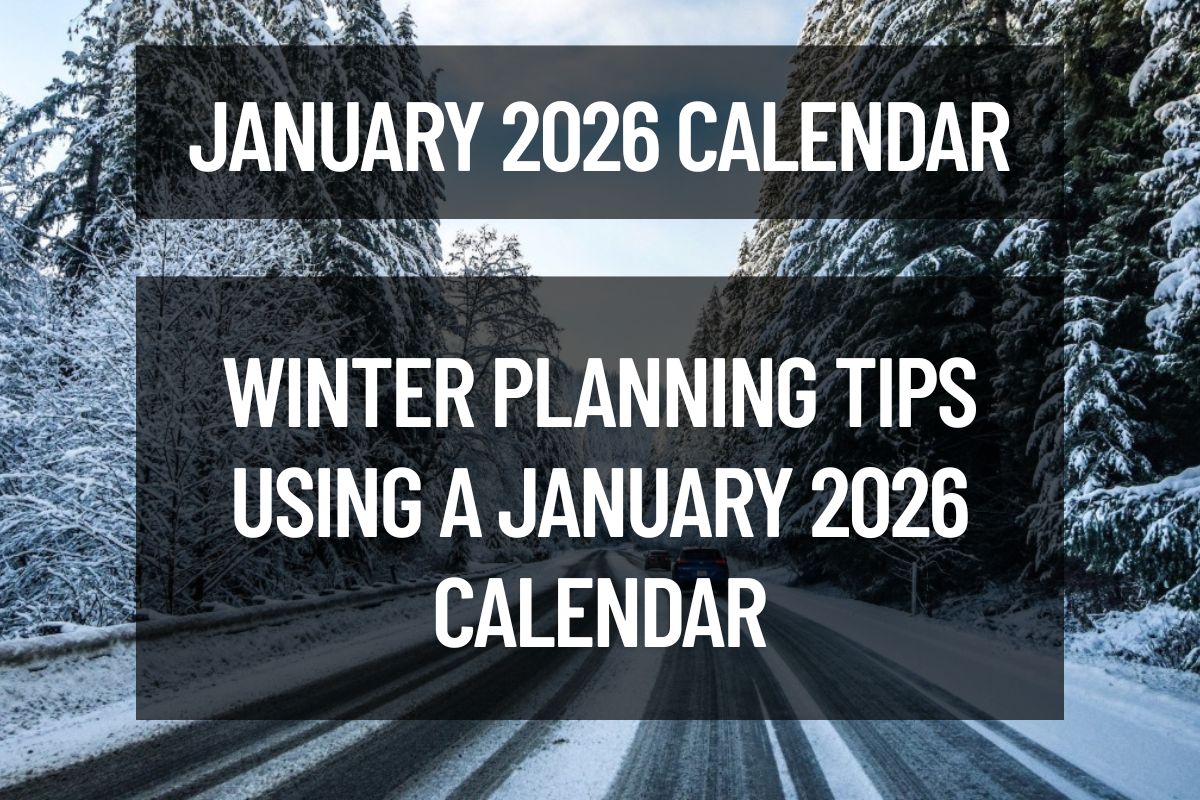 Winter Planning Tips Using A January 2026 Calendar